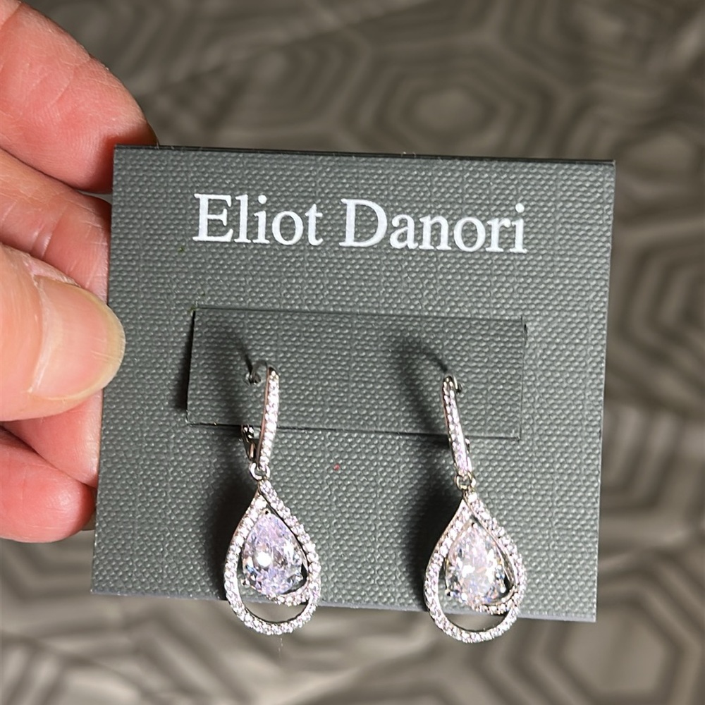 Eliot Danori Silver Teardrop Earrings